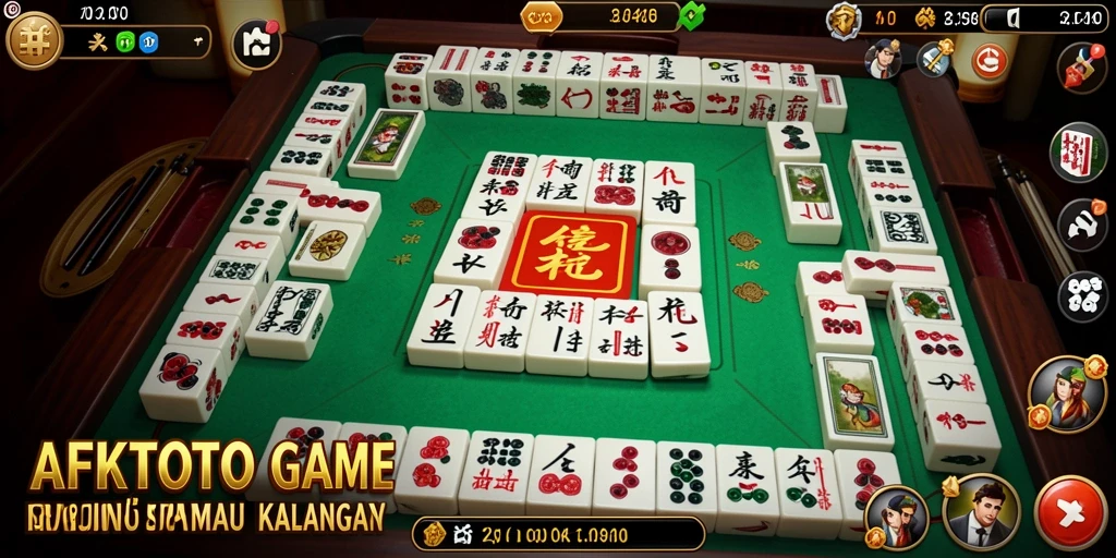 Gameplay AFKTOTO menampilkan keseruan permainan Mahjong yang mendebarkan.