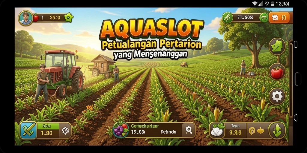 Gameplay seru AQUASLOT dengan beragam tanaman dan hewan.