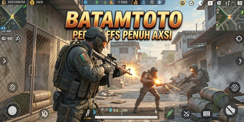 Screenshot gameplay BATAMTOTO yang menampilkan aksi seru dalam pertarungan FPS.