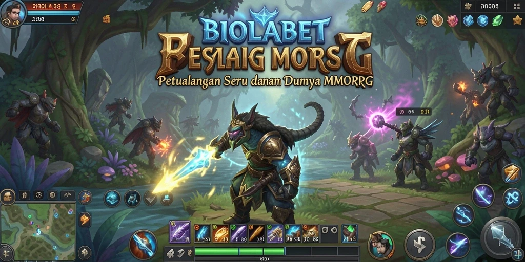 Tampilan gameplay menarik dalam dunia MMORPG BIOLABET.