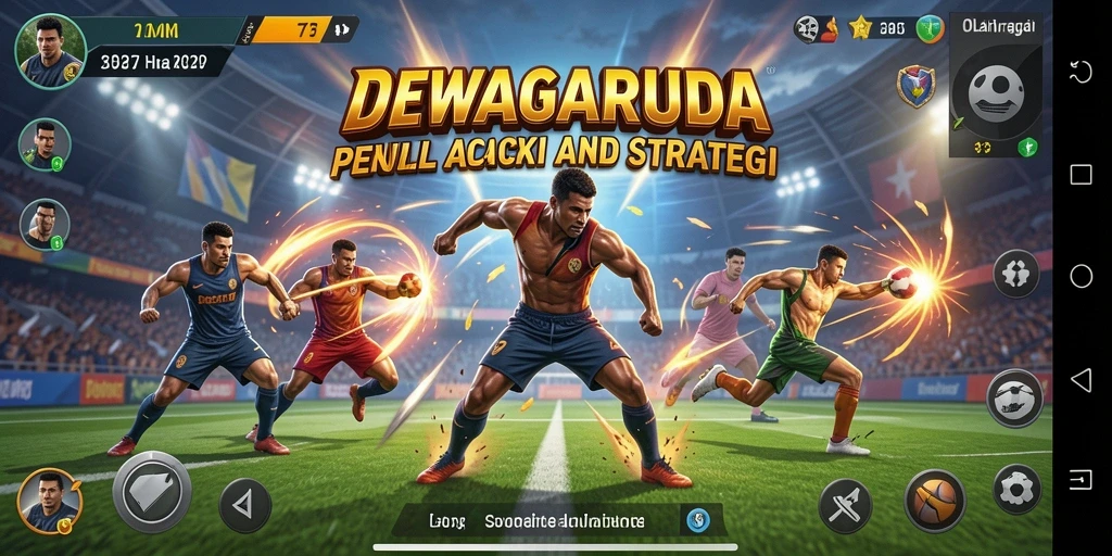 Tampilan aksi seru dari gameplay olahraga DEWAGARUDA.