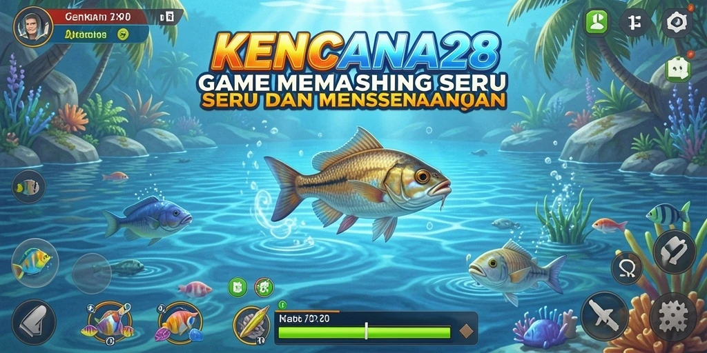 Screenshot utama KENCANA28 menampilkan pengalaman memancing yang seru.