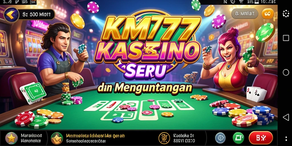 Screenshot KM777 menampilkan gameplay kasino yang mendebarkan.