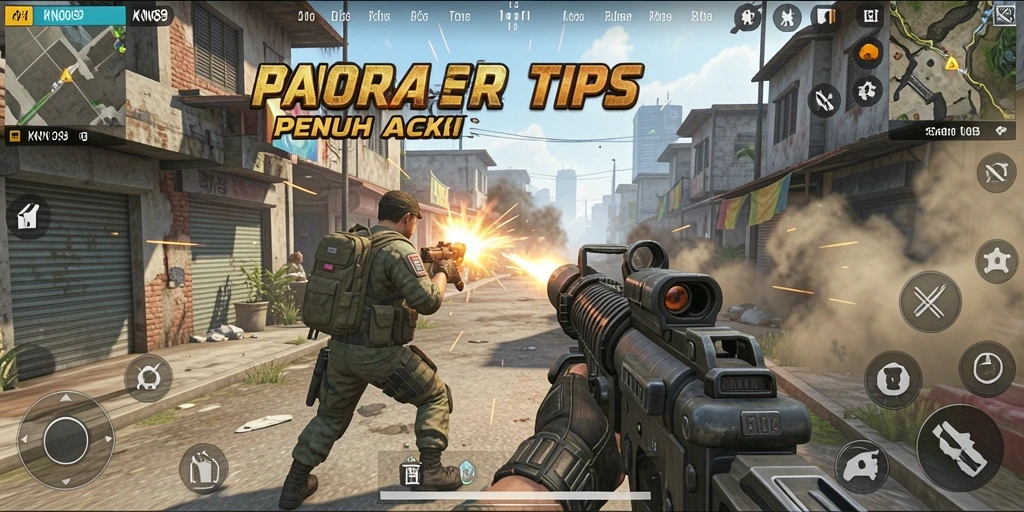 Tampilan gameplay KNO89 yang mendebarkan dalam pertarungan TPS.