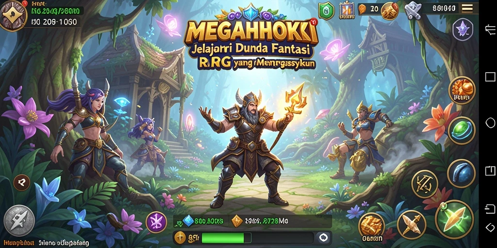 Tampilan menarik dari gameplay RPG MEGAHOKI yang penuh aksi dan petualangan.