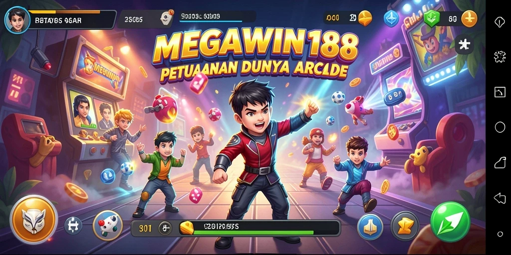 Tampilan gameplay seru MEGAWIN188 yang menantang.