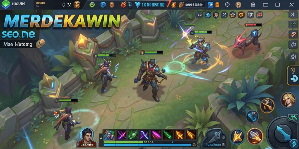 Gameplay seru di MERDEKAWIN dengan strategi tim yang dinamis.