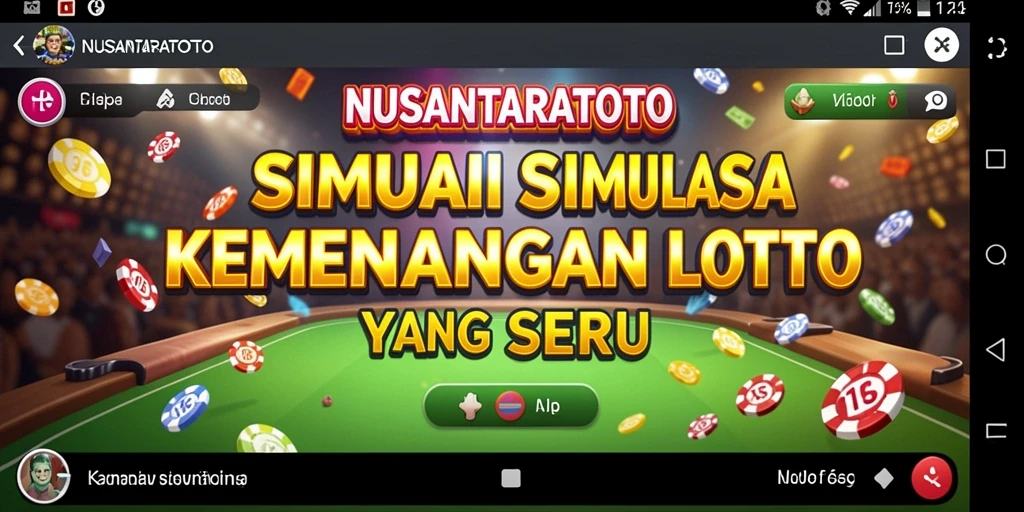 Tampilan seru gameplay NUSANTARATOTO saat menebak angka lotere.