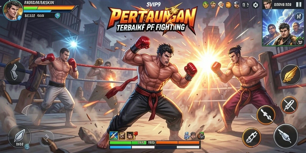 Screenshot gameplay SVIP9 menampilkan aksi pertarungan yang mendebarkan.