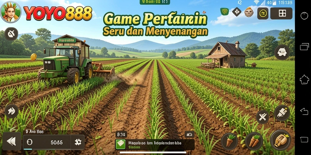 Tampilan menarik gameplay pertanian di YOYO88